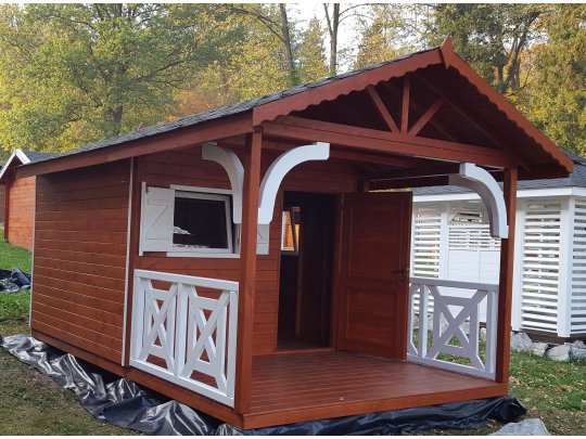 Domek narzędziowy N5a 3x3m + taras 3x2m 9m2