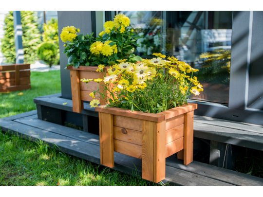 Kleiner quadratischer Topf