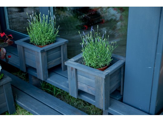 Kleiner quadratischer Topf