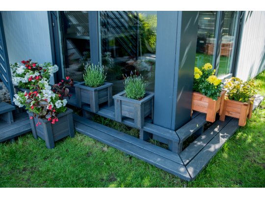 Kleiner quadratischer Topf