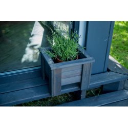 Kleiner quadratischer Topf