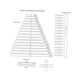 Weihnachtsbaum aus Brettern - flach