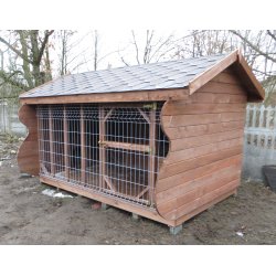 Hundezwinger mit Satteldach
