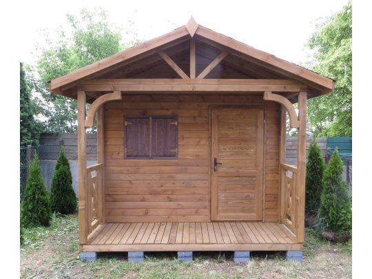 Domek narzędziowy N5a 3x3m + taras 3x2m 9m2