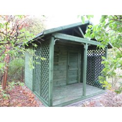 Domek narzędziowy N6 3x2m + 2m taras 6m2