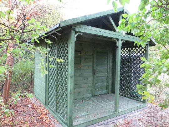 Domek narzędziowy N6 3x2m + 2m taras 6m2