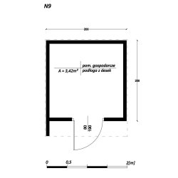 Domek narzędziowy N9