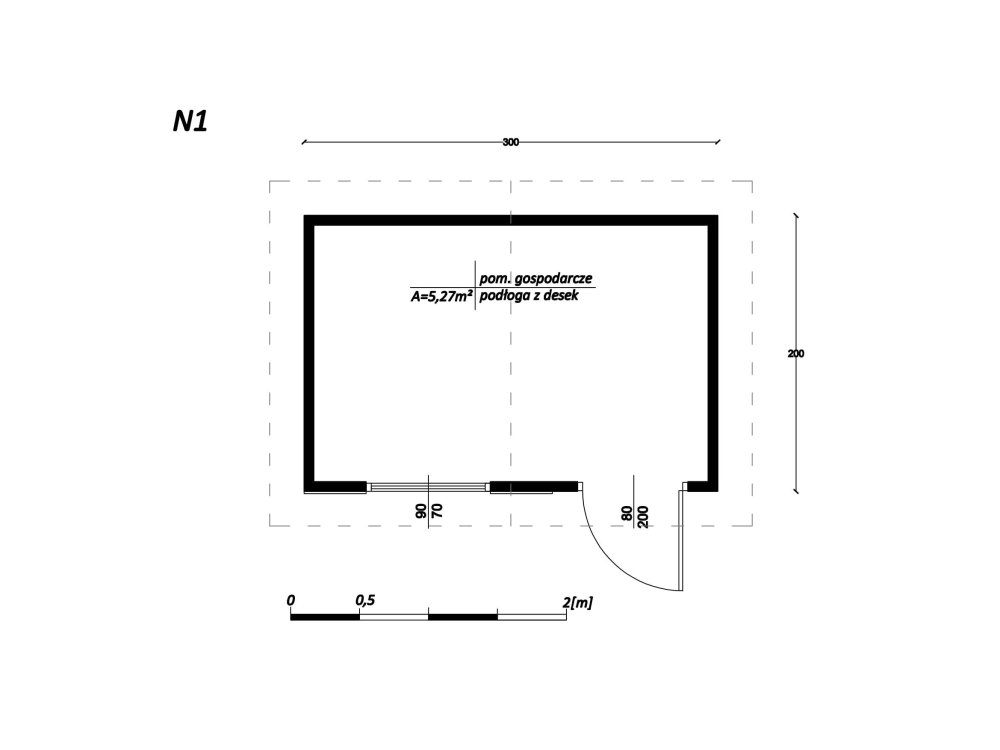 Domek narzędziowy N1