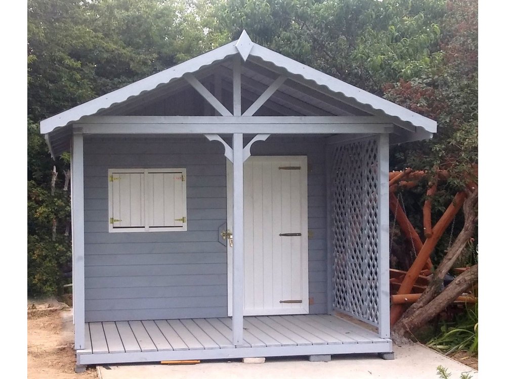 Domek narzędziowy N6 3x2m + 2m taras 6m2