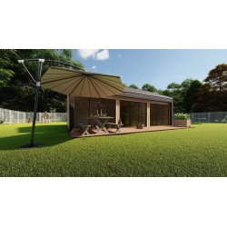 Dom drewniany Barwinek 5,5x9m 41,91m2