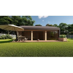 Dom drewniany Barwinek 5,5x9m 41,91m2