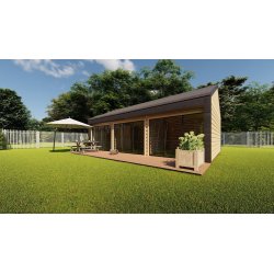 Dom drewniany Barwinek 5,5x9m 41,91m2