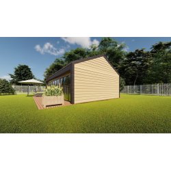 Dom drewniany Barwinek 5,5x9m 41,91m2