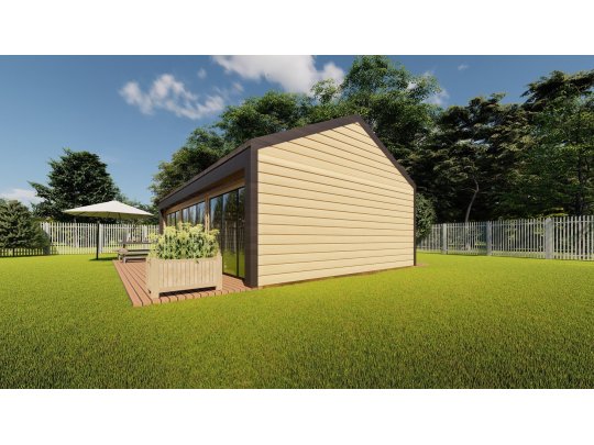 Dom drewniany Barwinek 5,5x9m 41,91m2