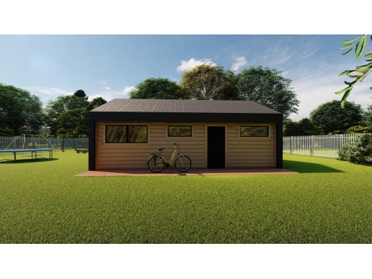 Dom drewniany Barwinek 5,5x9m 41,91m2