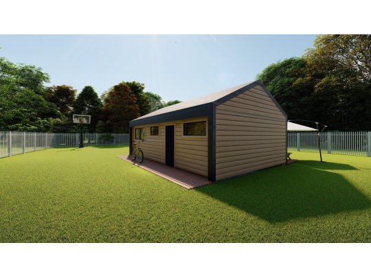 Dom drewniany Barwinek 5,5x9m 41,91m2