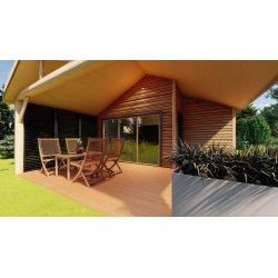 Dom drewniany parterowy Krokus 6x11m 38,67m2