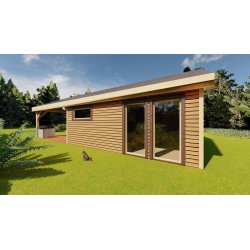 Dom drewniany parterowy Krokus 6x11m 38,67m2