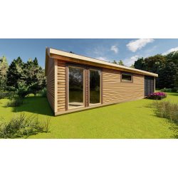 Dom drewniany parterowy Krokus 6x11m 38,67m2