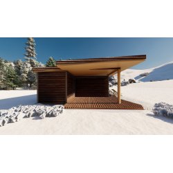 Dom drewniany Przebiśnieg 6x11m 47,14m2