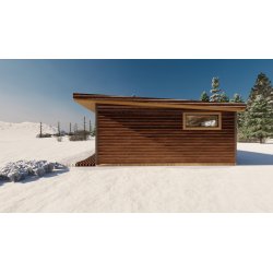 Dom drewniany Przebiśnieg 6x11m 47,14m2