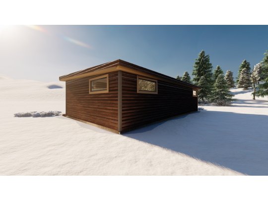 Dom drewniany Przebiśnieg 6x11m 47,14m2