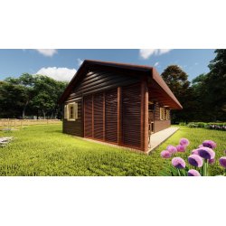 Dom drewniany Szafirek 5x11m 38,05m2