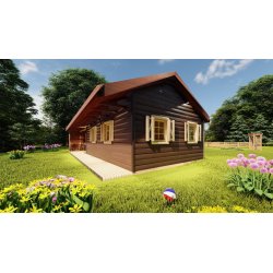 Dom drewniany Szafirek 5x11m 38,05m2
