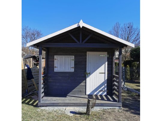 Domek narzędziowy N6 3x2m + 2m taras 6m2