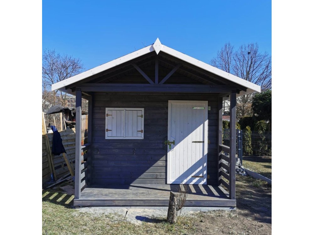 Domek narzędziowy N6 3x2m + 2m taras 6m2