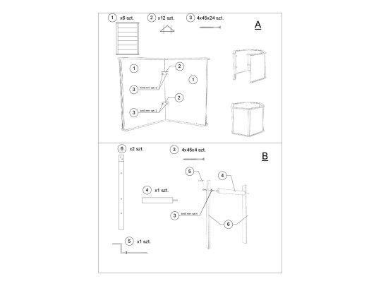 Studnia z gontem do samodzielnego montażu na krąg 100cm