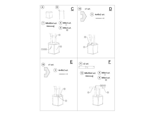 Kleiner achteckiger Blumentopf