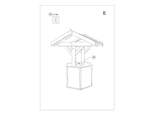 Kleiner achteckiger Blumentopf