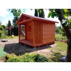 Domek narzędziowy N6 3x2m + 2m taras 6m2