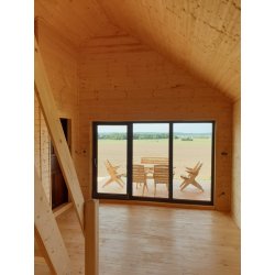 Dom drewniany parterowy Krokus 6x11m 38,67m2