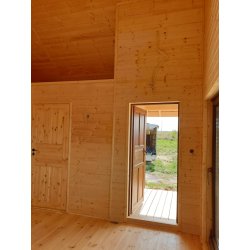 Dom drewniany parterowy Krokus 6x11m 38,67m2