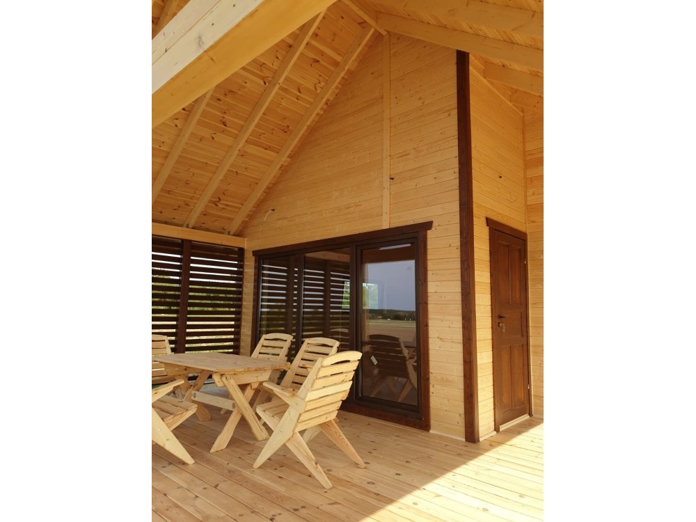 Dom drewniany parterowy Krokus 6x11m 38,67m2