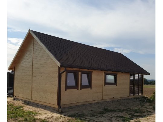 Dom drewniany parterowy Krokus 6x11m 38,67m2