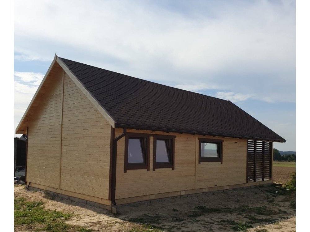 Dom drewniany parterowy Krokus 6x11m 38,67m2