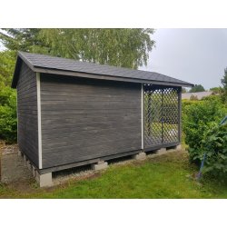 Domek narzędziowy N6 3x2m + 2m taras 6m2