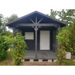 Domek narzędziowy N6 3x2m + 2m taras 6m2