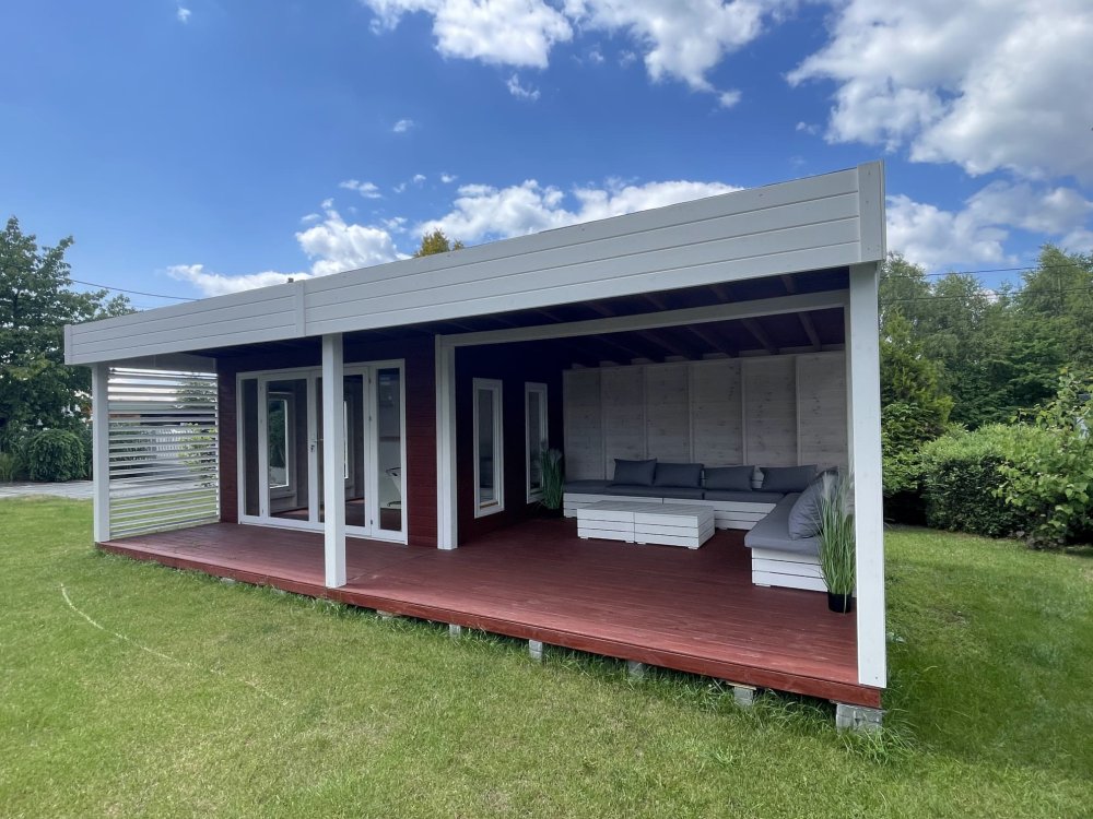 Werkzeughaus N13 4x3m + Terrasse 4x1,5m