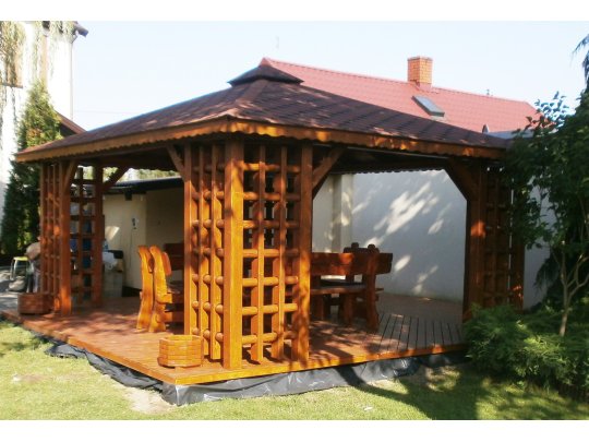 Altpolnischer rechteckiger Pavillon 3 x 3 m 9 m2