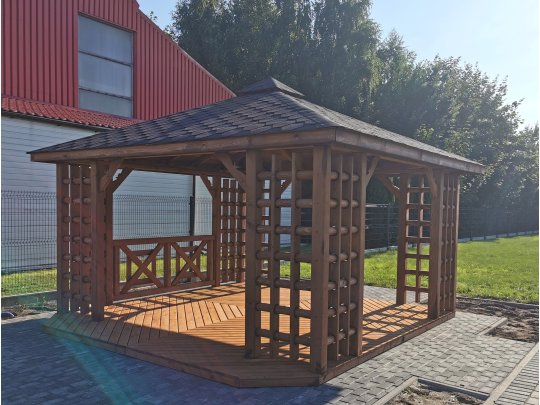 Altpolnischer rechteckiger Pavillon 3 x 3 m 9 m2