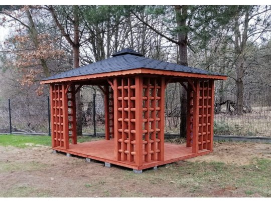 Altpolnischer rechteckiger Pavillon 3 x 3 m 9 m2