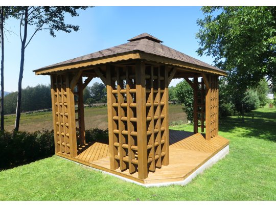 Altpolnischer rechteckiger Pavillon 4 x 3 m 12 m2