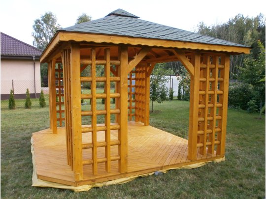 Altpolnischer rechteckiger Pavillon 4 x 3 m 12 m2