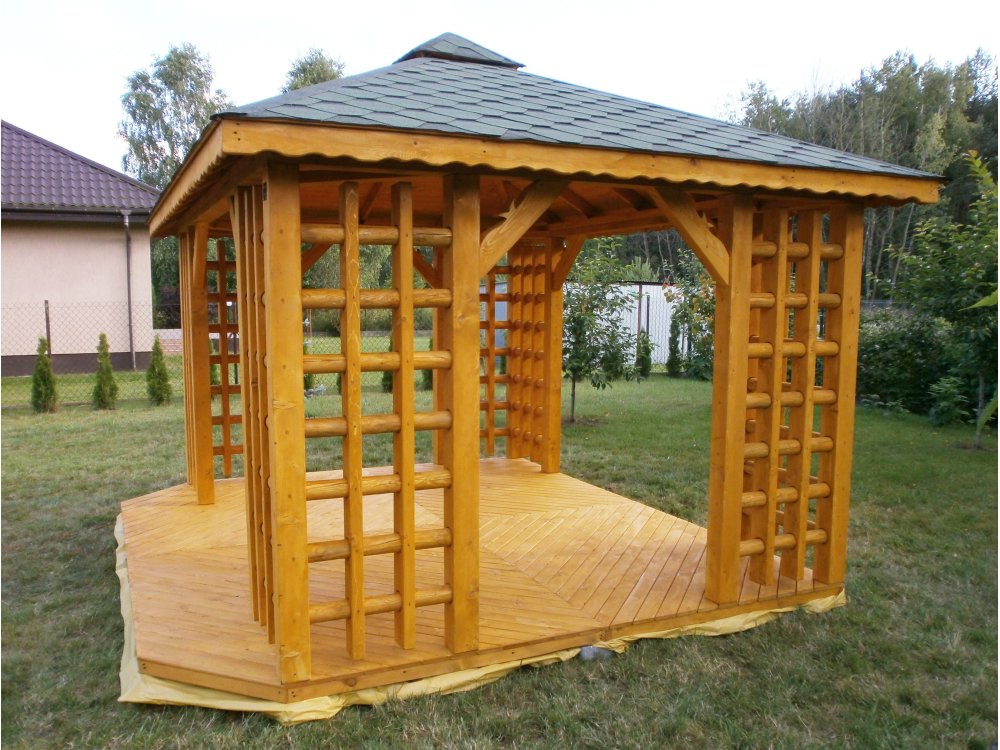 Altpolnischer rechteckiger Pavillon 4 x 3 m 12 m2