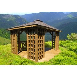 Altpolnischer rechteckiger Pavillon 4 x 4 m 16 m2