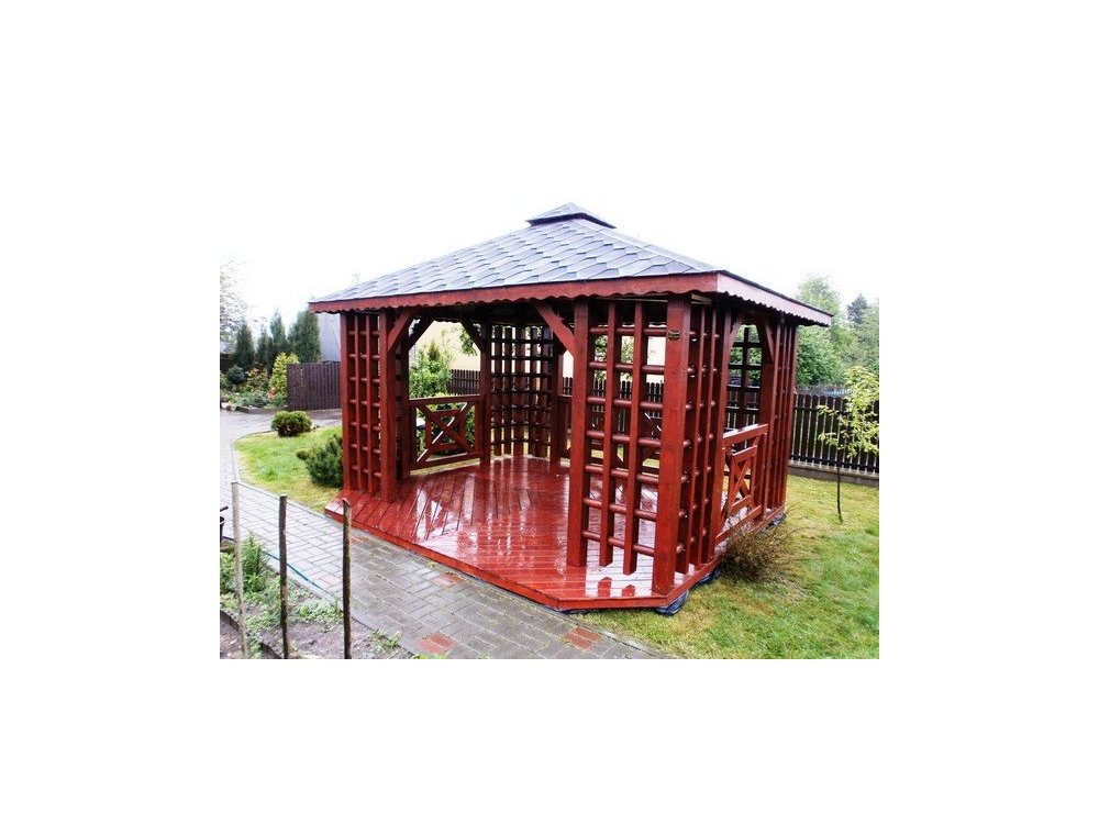 Gazebo Staropolska 1 rectangular 4 x 3 m 12 m2